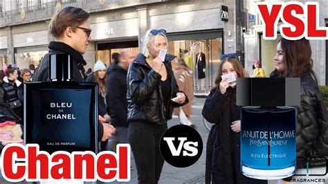 bleu de chanel vs ysl la nuit